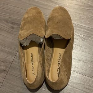 Lucky Brand Brown Suede Flats